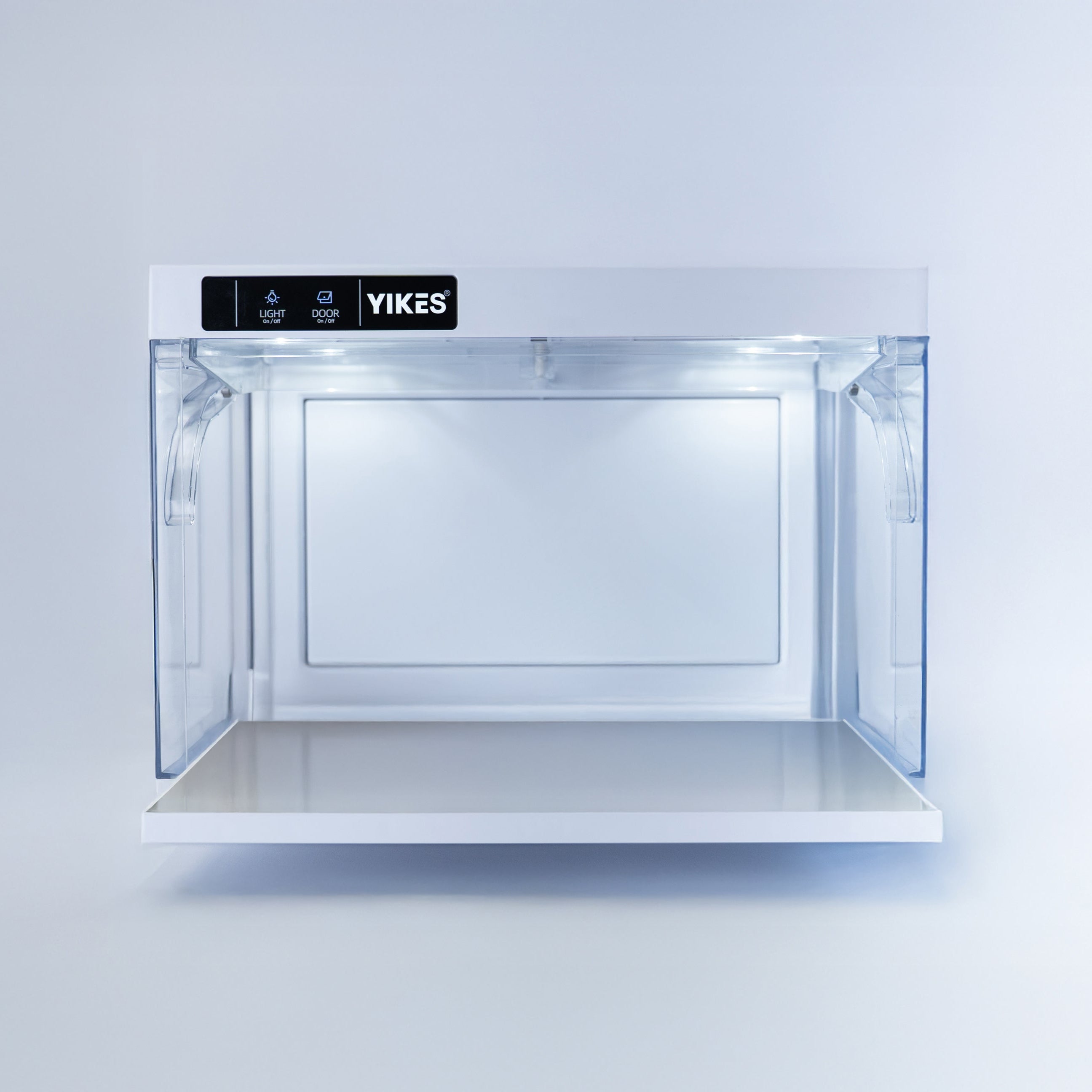 Premium LED Sneakerbox - stapelbar mit Touch & automatischer Tür