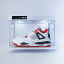 Premium LED Sneakerbox - stapelbar mit Touch & automatischer Tür