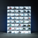 Premium LED Sneakerbox - stapelbar mit Touch & automatischer Tür
